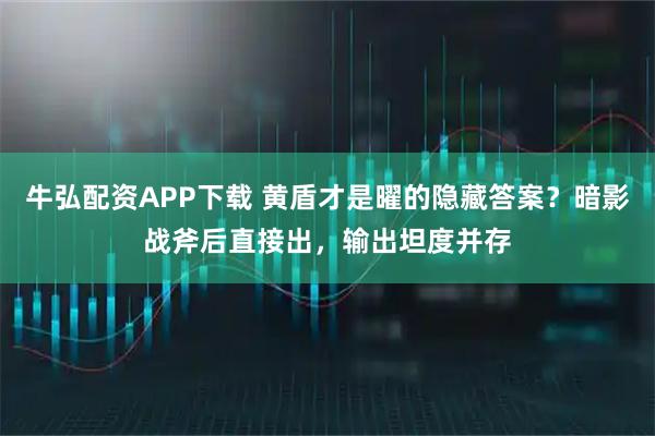 牛弘配资APP下载 黄盾才是曜的隐藏答案？暗影战斧后直接出，输出坦度并存