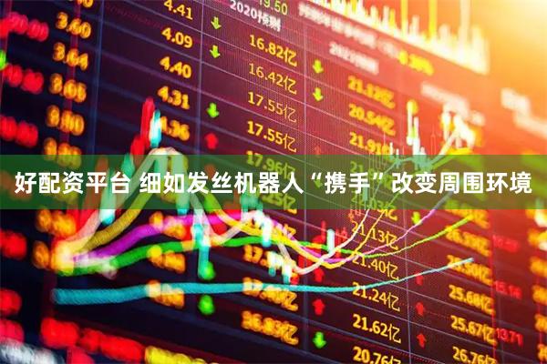 好配资平台 细如发丝机器人“携手”改变周围环境